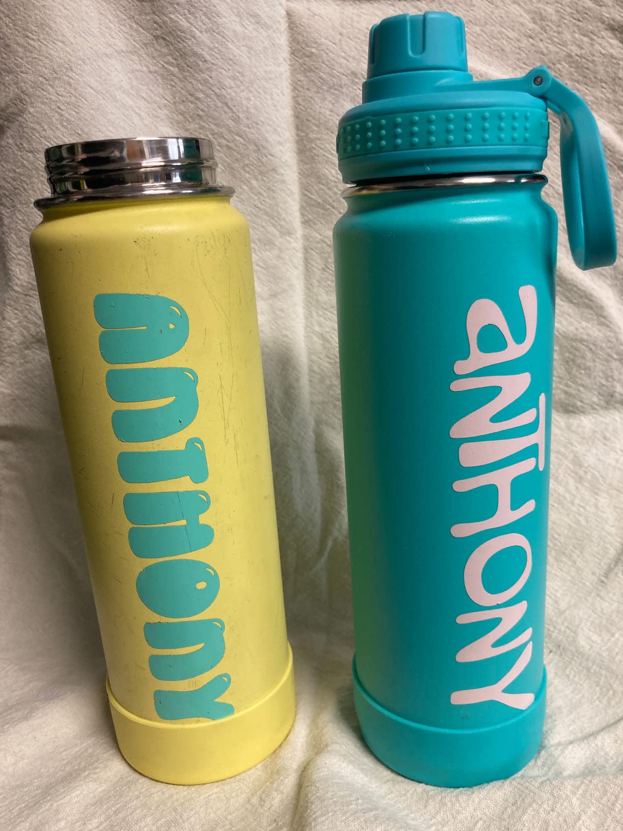 TAKEYA Actives Stainless Steel Water Bottle, Insulated Spout Lid, Keeps Drinks Cold 24 Hrs, Leakproof, Durable, Dishwasher Safe, 18 oz/Midnight Blue customer photo 1