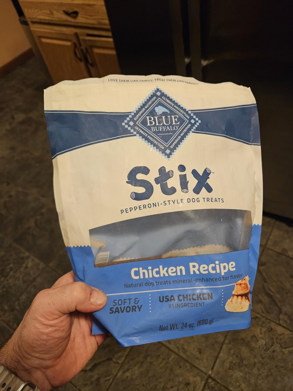 Blue Buffalo Beef Stix Pepperoni-Style Dog Treats, Soft & Meaty Dog Snacks Made in the USA with Real Beef & Natural Ingredients, 13 oz. customer photo 1
