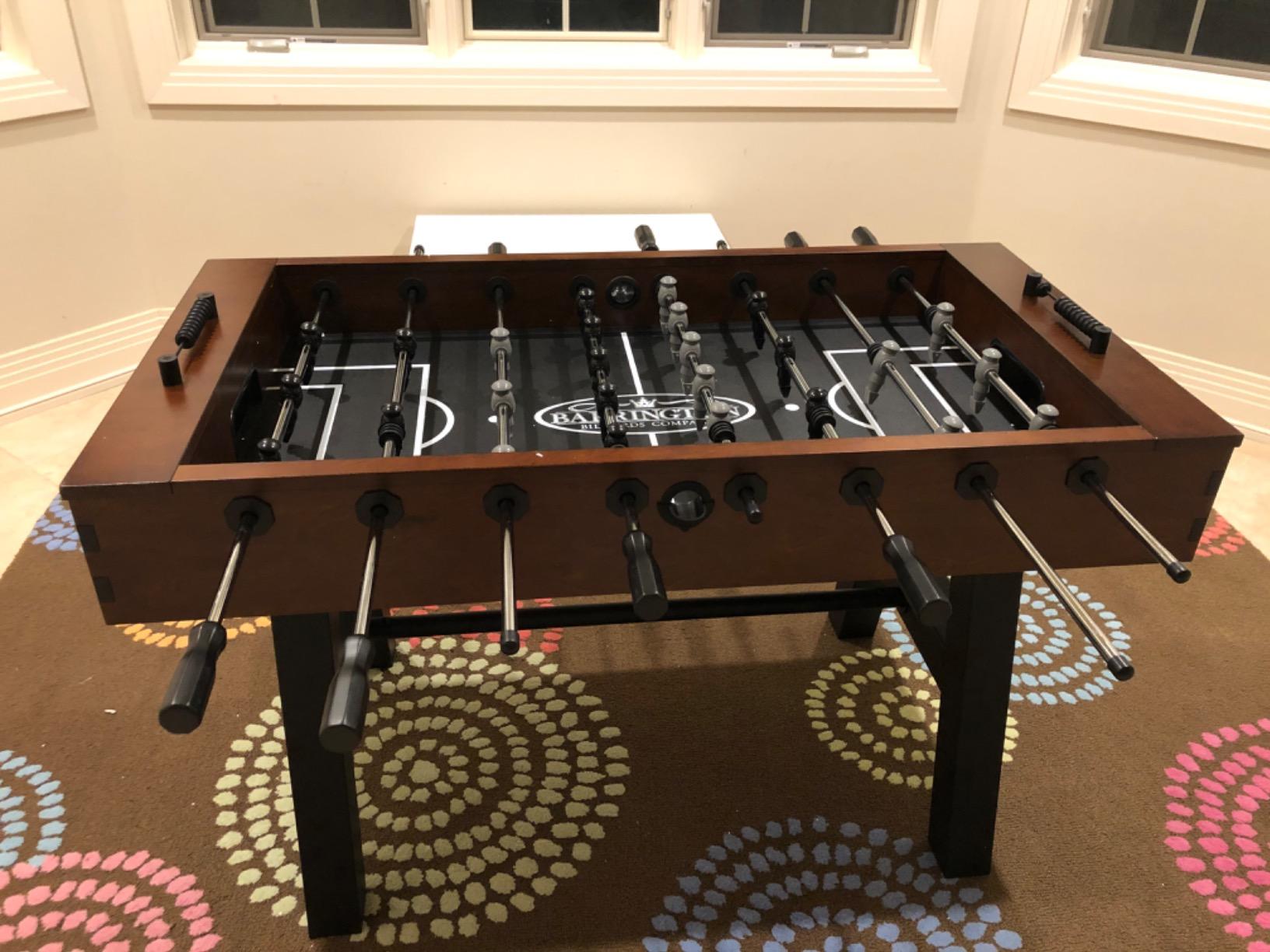 Barrington Foosball Multiple Styles Soccer Foosball Tables, Durable & Stylish Designs with Tabletop Sports Soccer Balls, Perfect for Family Game Rooms customer photo 2
