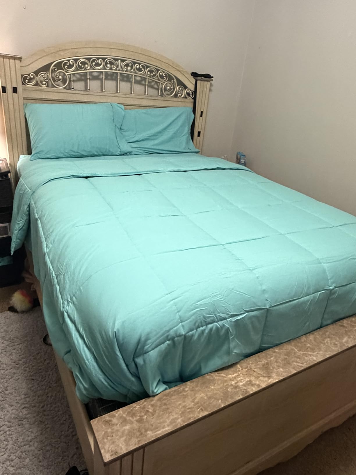 Bare Home Comforter Set - Queen Size - Ultra-Soft - Goose Down Alternative - Premium 1800 Series - All Season Warmth (Queen, Grey) customer photo 1