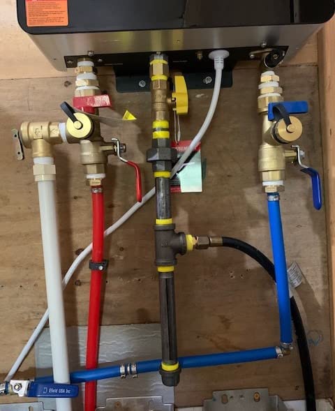 CAMPLUX Propane Tankless Water Heater, Instant Hot Water Heater, 3.18 GPM On Demand, Propane, Indoor, Black customer photo 1