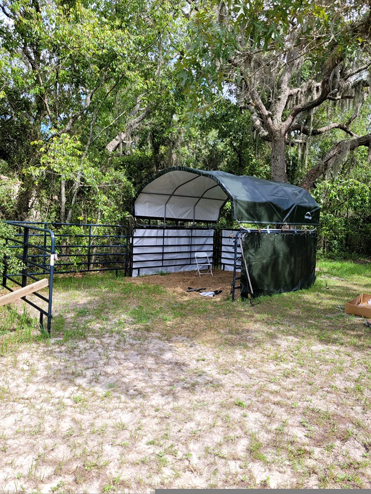 ShelterLogic 12'x12' Equine, Livestock and Agricultural Shelter Enclosure Kit customer photo 2