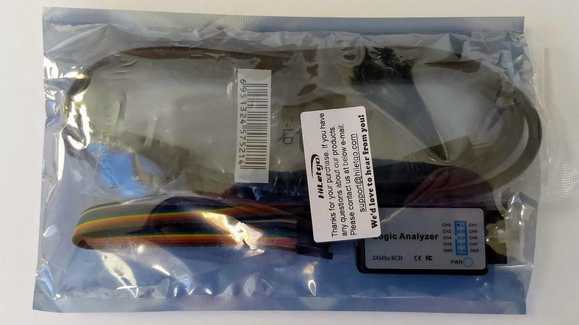 HiLetgo USB Logic Analyzer Device with EMI Ferrite Ring USB Cable 24MHz 8CH 8 Channel UART IIC SPI Debug customer photo 1