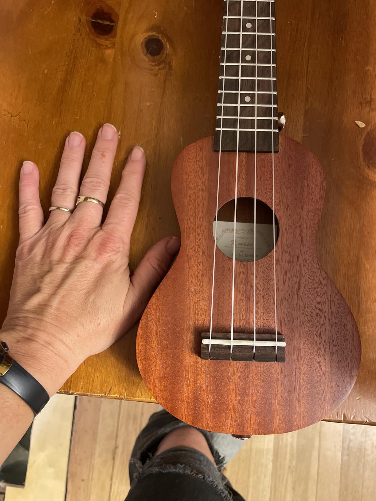 Kmise Professional Ukulele for Adult Beginner, Free Online Lesson 26 inch Tenor Mahogany Ukelele with Ukele Bundle Starter Kit Gig Bag Case, Strap, Tuner, Nylon Strings, Book, Uke Gift Choice customer photo 1