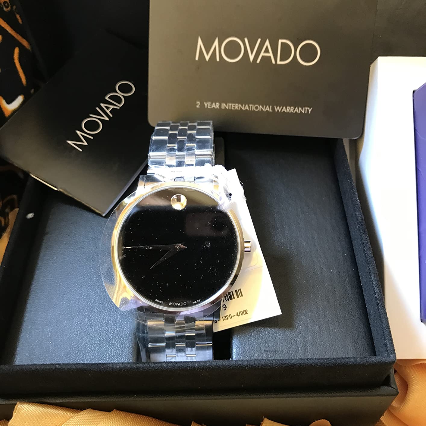 Movado Museum Classic Men's Swiss Quartz Watch - Stainless Steel, Link Bracelet - 3 ATM Water Resistance - 40mm customer photo 1