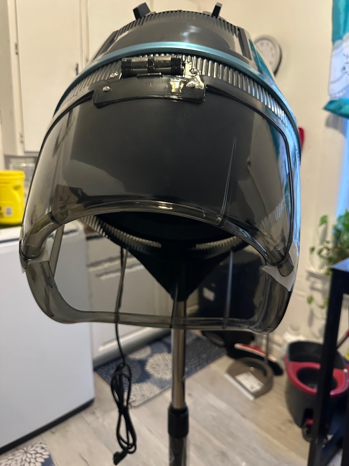 ZENY Stand Up Hair Dryer, 1300W Bonnet Dryer Adjustable Height | Stand Up, Rolling Wheels, adjustable time and temperature setting, low noise customer photo 2