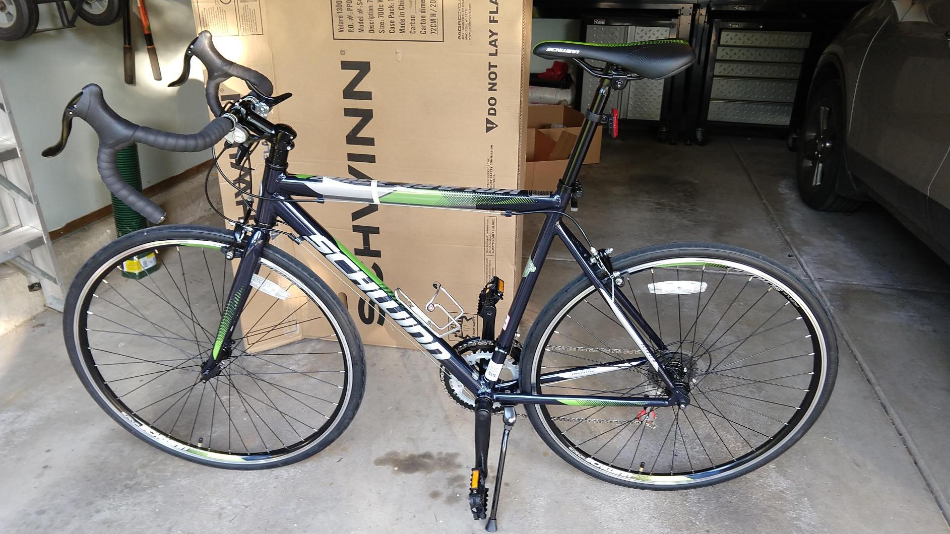 Schwinn Volare 1300 Road Bike, 700c Mens and Womens Bike, 14-Speed Drop Bar Road Bicycle, Aluminum Frame, Sport Tires, Alloy Caliper Brakes customer photo 2