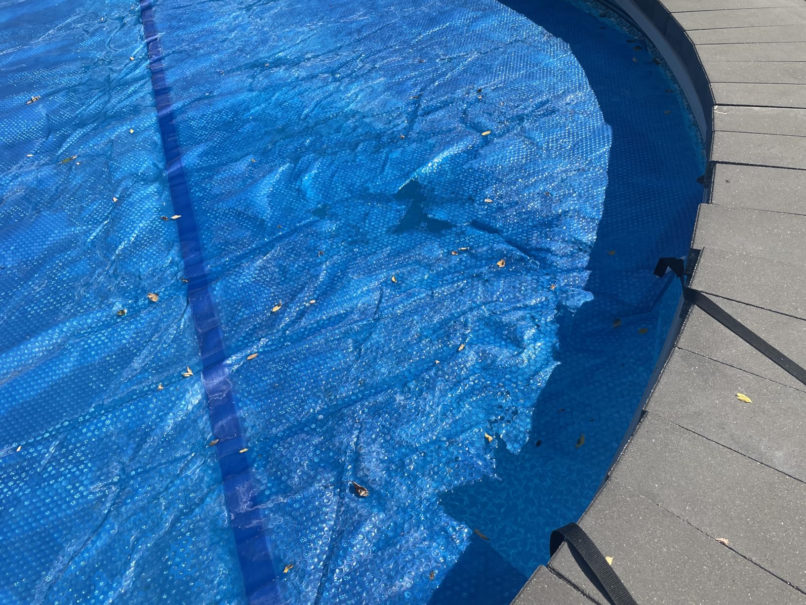 SpaChoice 16 x 32 Ft Blue Premium Solar Pool Covers for Inground Pools, Pool Solar Cover, 8-Mil Thick, 3-Year Warranty, Made in USA customer photo 2