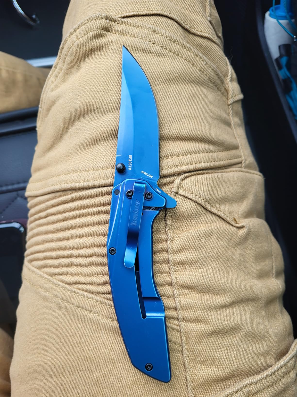 Kershaw Outright Folding Pocket Knife, 8Cr13MoV Stainless Steel Blade, Pocketclip customer photo 1