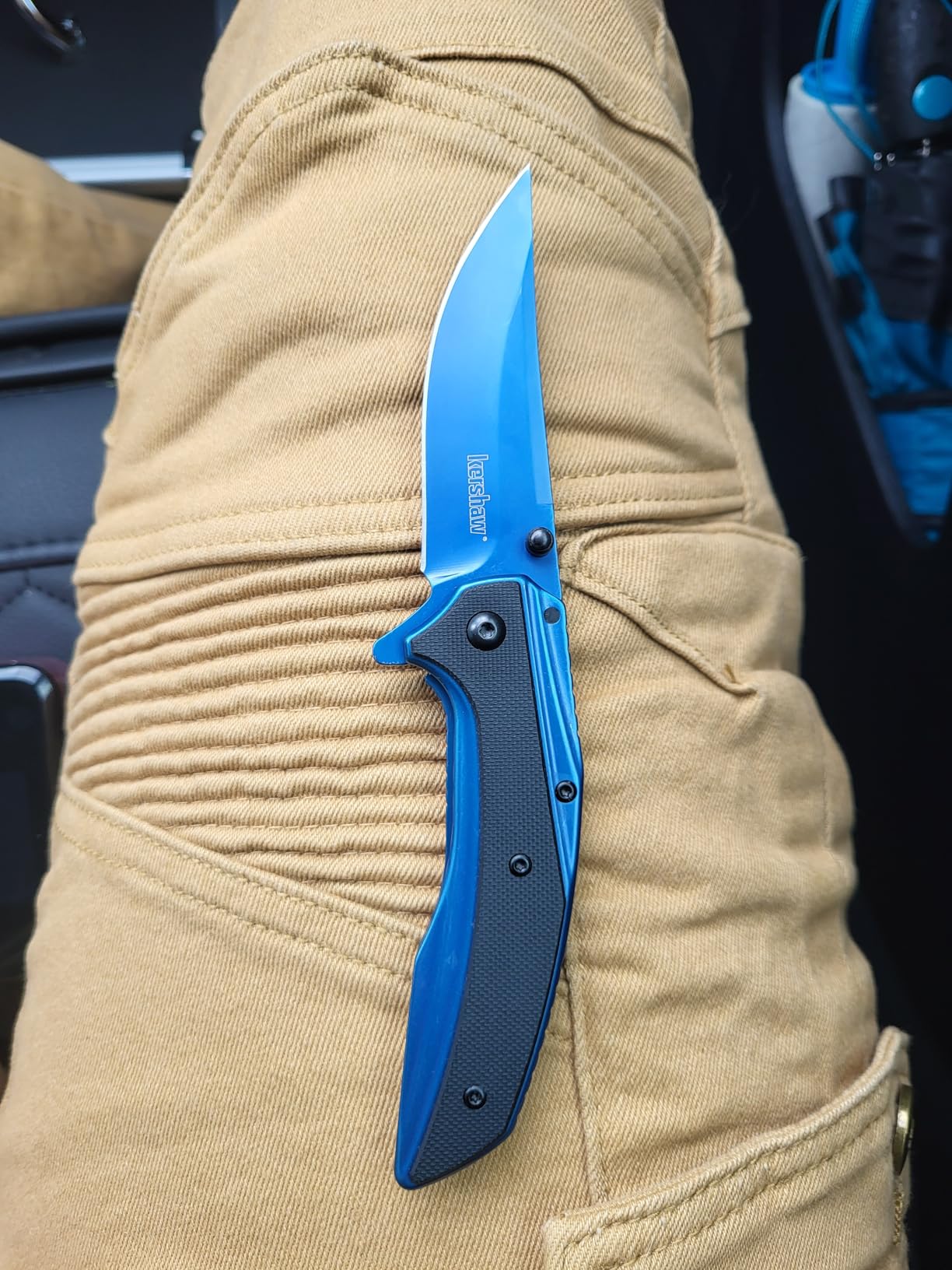 Kershaw Outright Folding Pocket Knife, 8Cr13MoV Stainless Steel Blade, Pocketclip customer photo 2