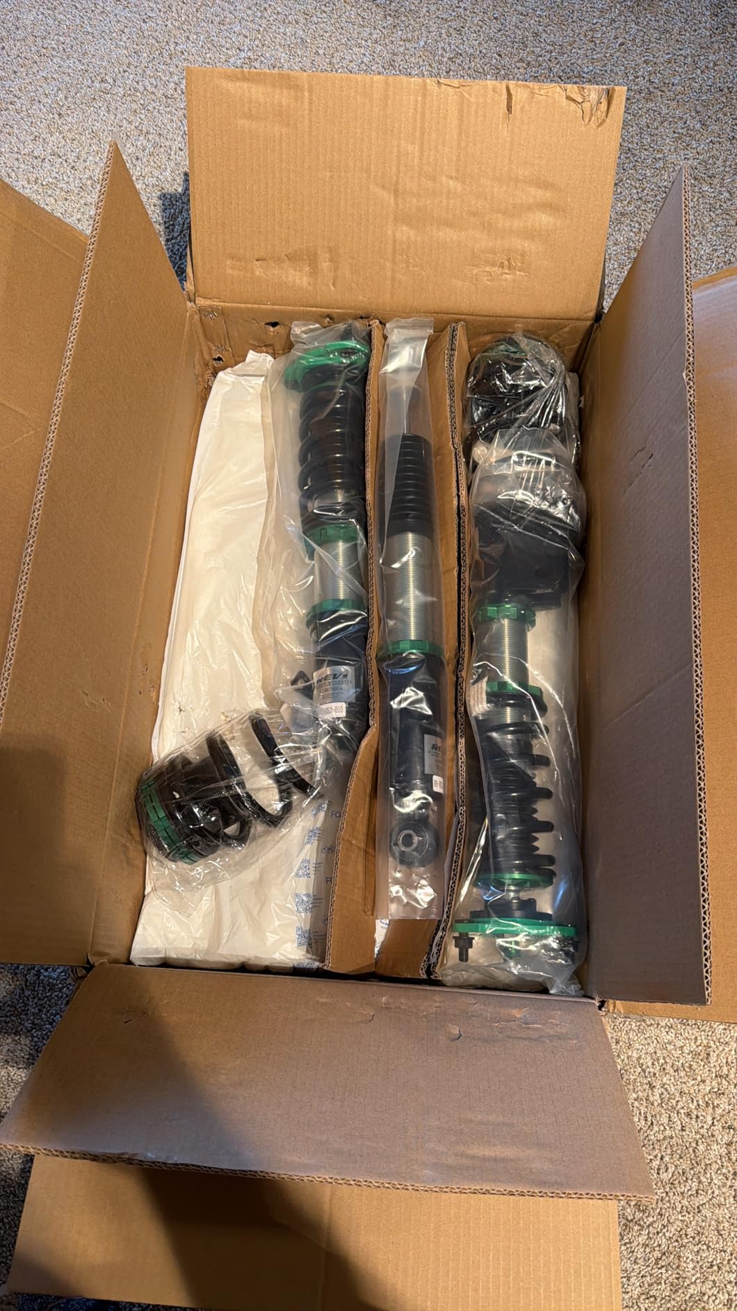 Rev9 R9-HS2-011_1 Hyper-Street II Coilover Suspension Lowering Kit, Mono-Tube Shock w/ 32 Click Rebound Setting, Full Length Adjustable, compatible with Honda Civic None-Si (FB/FG) 2012-15 customer photo 2