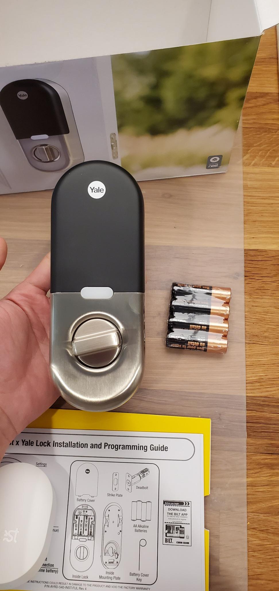 Nest x Yale Lock - Tamper-Proof Smart Lock for Keyless Entry - Keypad Deadbolt Lock for Front Door - Satin Nickel customer photo 2