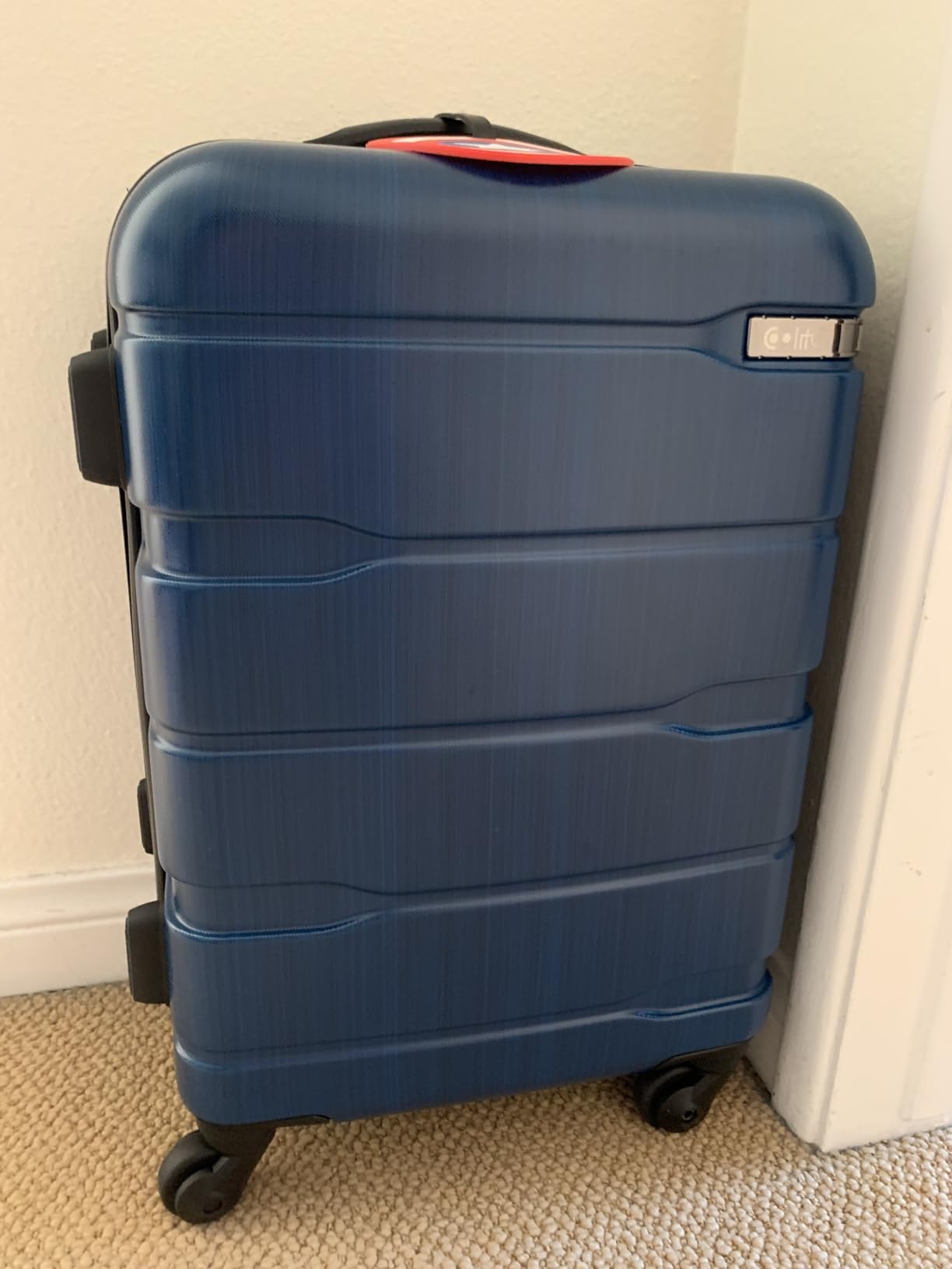 Coolife Carry On Luggage Hardside Suitcase with Spinner Wheels, 20in customer photo 1