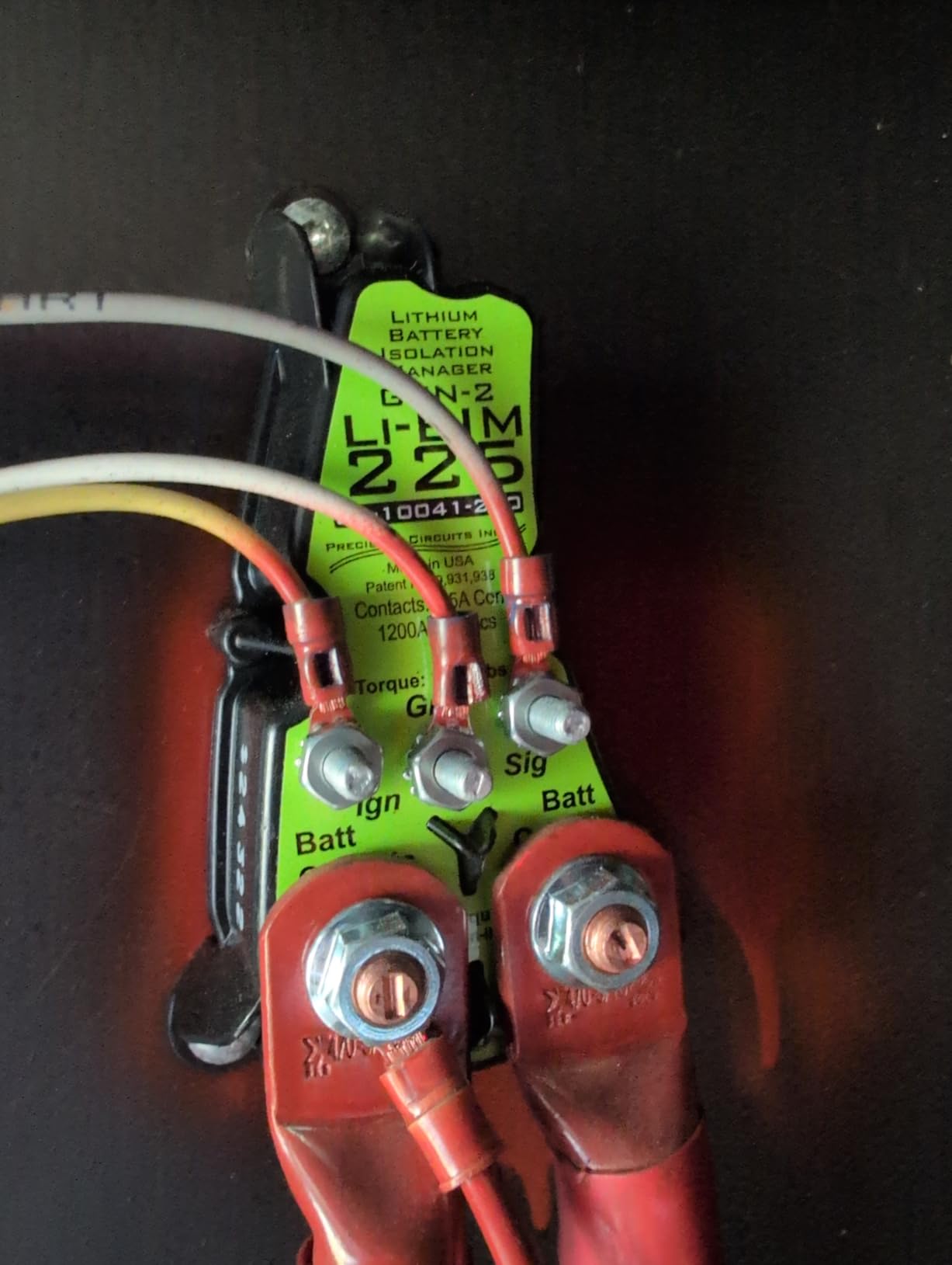 Lithium Battery Isolation Manager - Automatic Dual Battery Charging Controller for LiFePO4 Systems customer photo 2