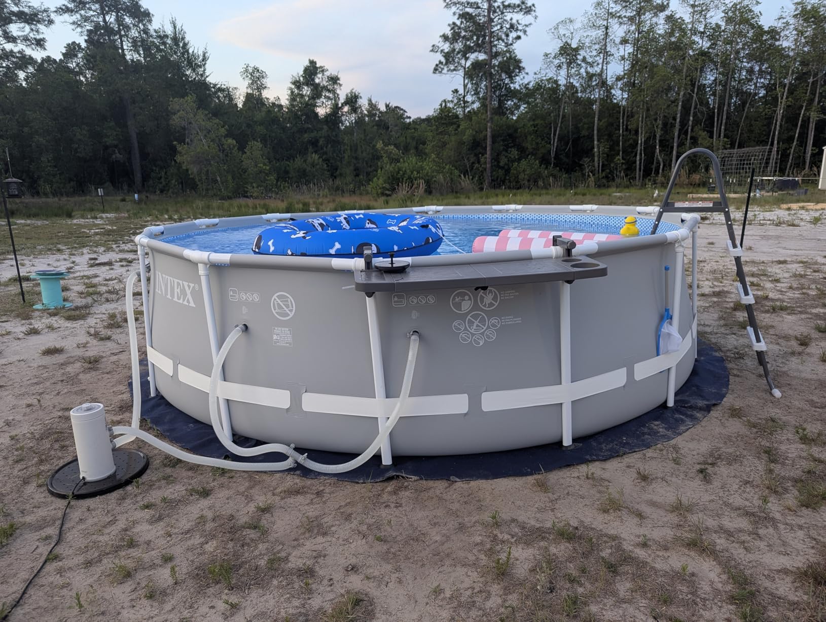 Intex 26719EH Prism Frame Premium Above Ground Swimming Pool Set: 14ft x 42in - Includes 1000 GPH Cartridge Filter Pump - SuperTough Puncture Resistant - Rust Resistant - 3357 Gallon Capacity customer photo 2