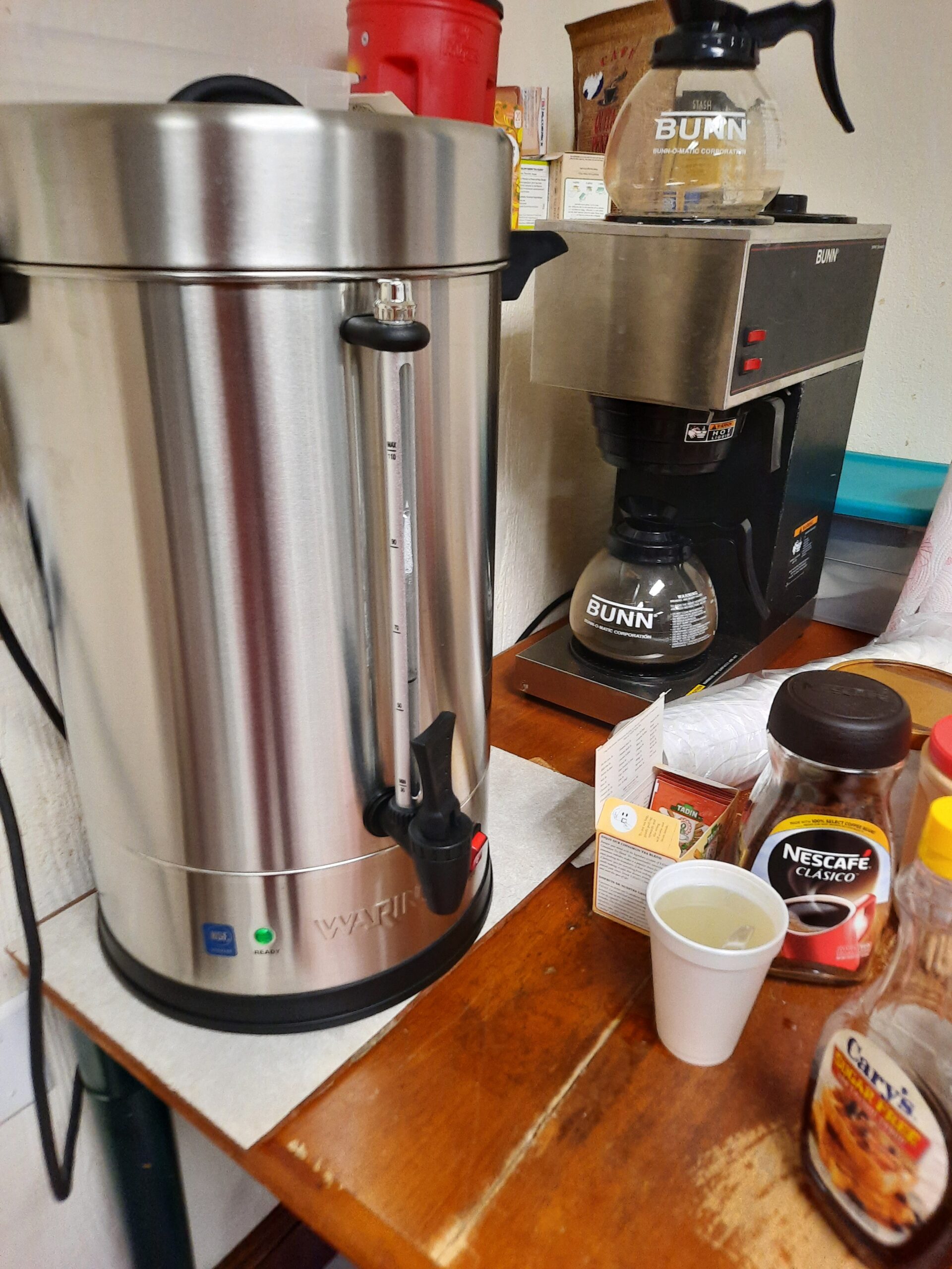 Waring Commercial Coffee Urn, 110 Cup Capacity Stainless Steel Electric Percolator, Dual Heater System for Commercial Kitchens & Catering, NSF Certified, WCU110X customer photo 1