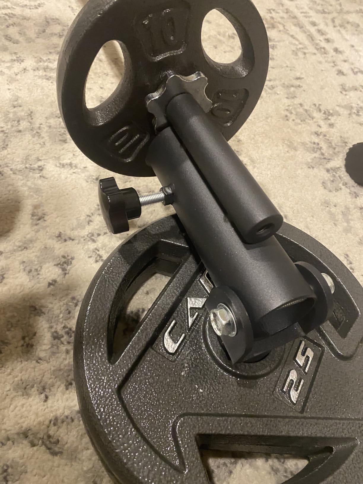 EVERSTRONG T Bar Row Attachment with V Bar Attachment Landmine Handle - 360 Swivel Landmine Attachment for Barbell for Full-Body Workout in Home Gym - Small Spaces - Deadlifts Squats Landmine Stand customer photo 1