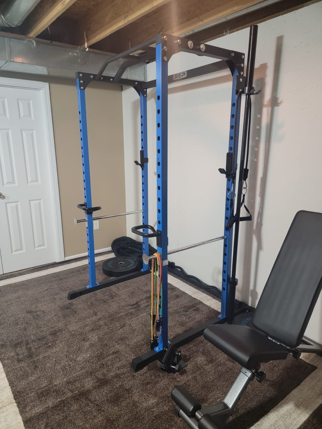 REP Fitness PR-1100 Power Rack - 700 lbs Rated Lifting Cage for Weight Training customer photo 2