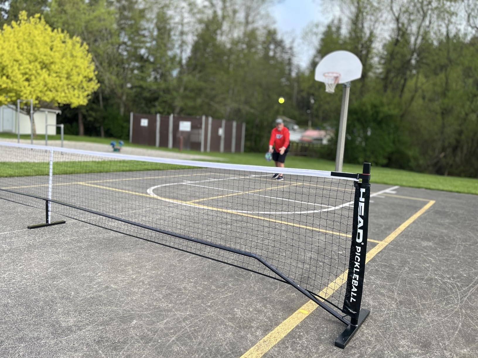 HEAD Portable Pickleball Net System - Official Size, Quick Setup & Carry Bag - Durable & Lightweight Black Net for Indoor/Outdoor Play customer photo 2