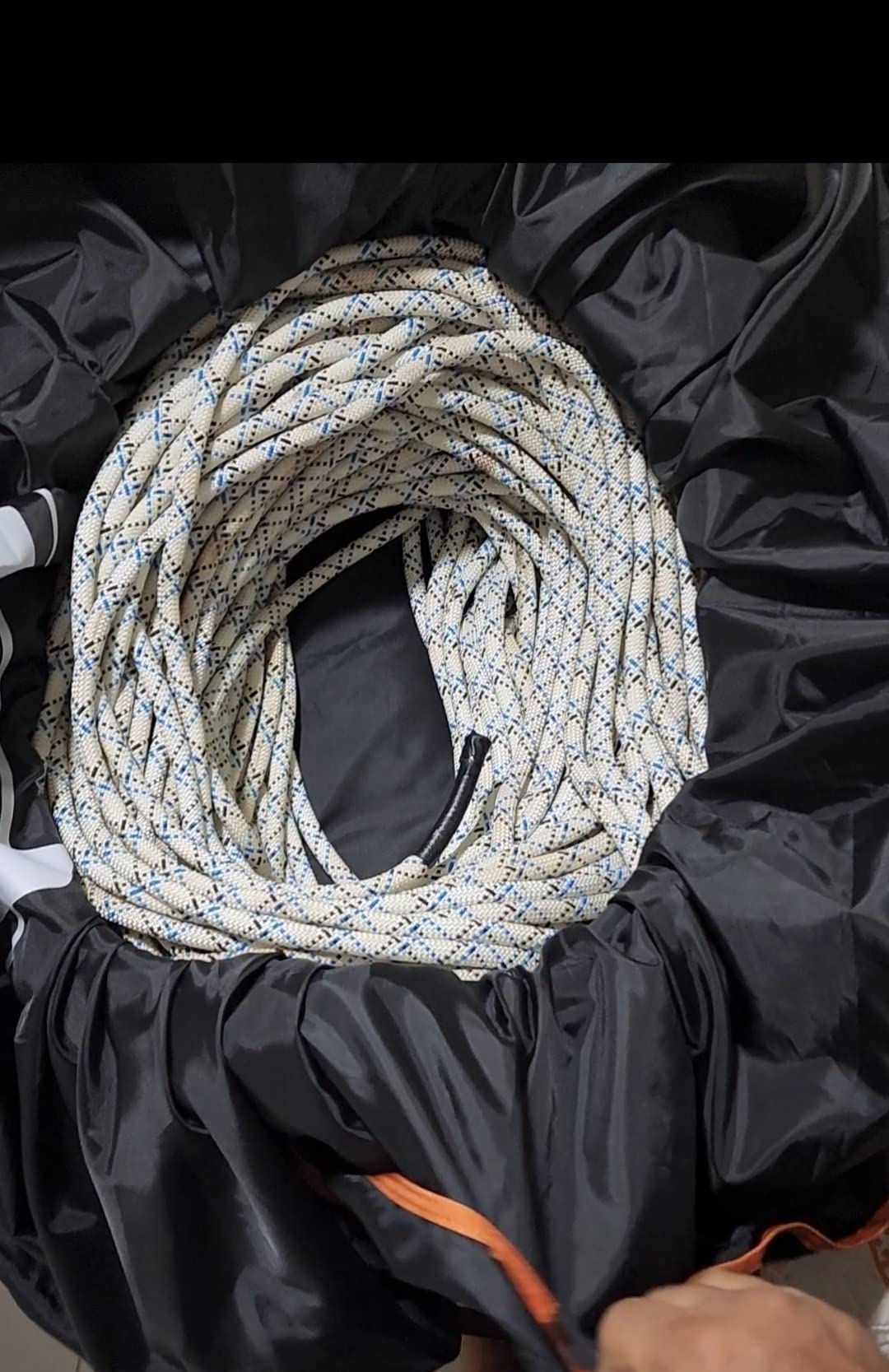 PETZL KLIFF Rope Bag - 36-Liter Rope Bag for Sport Climbing With Removable Tarp - Grey customer photo 1