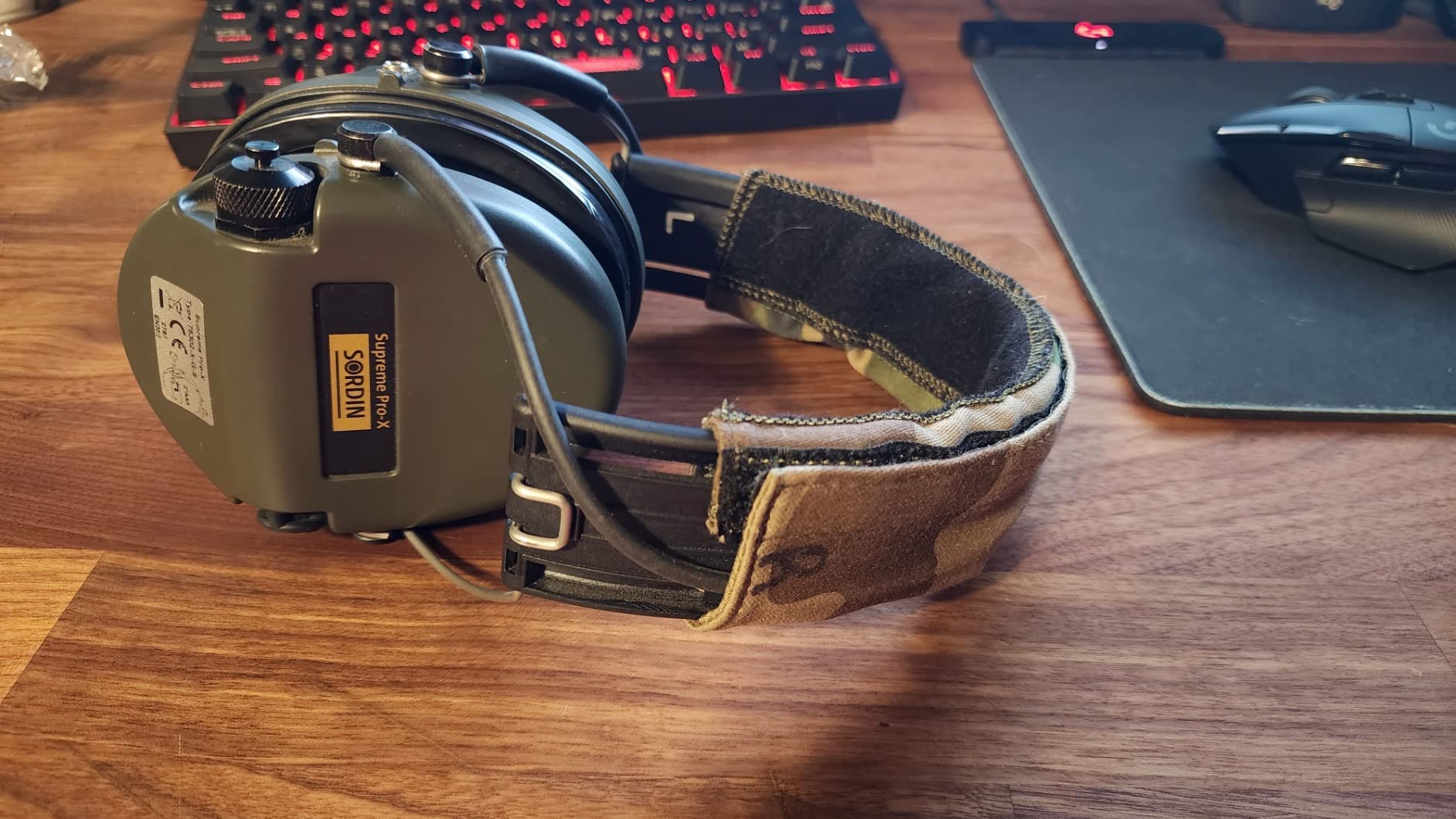 Sordin Pro-X Ear Muffs - Active and Electronic Ear Defenders w/Camo Headband - Gel Pads customer photo 1