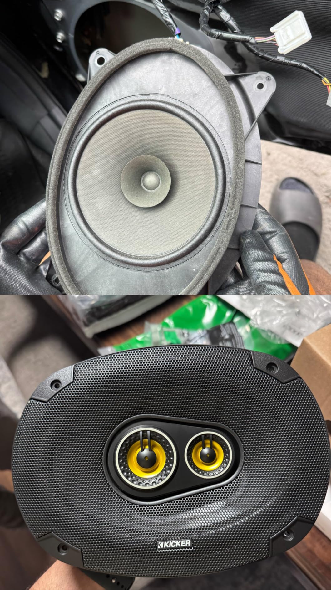 Kicker CS Series 150 Watt 6 x 9 Inch Car Audio Coaxial Speaker Pair, Black | Factory upgrade for trucks and SUVs, smooth highs, strong midbass, easy drop-in door and rear deck install, durable build customer photo 2