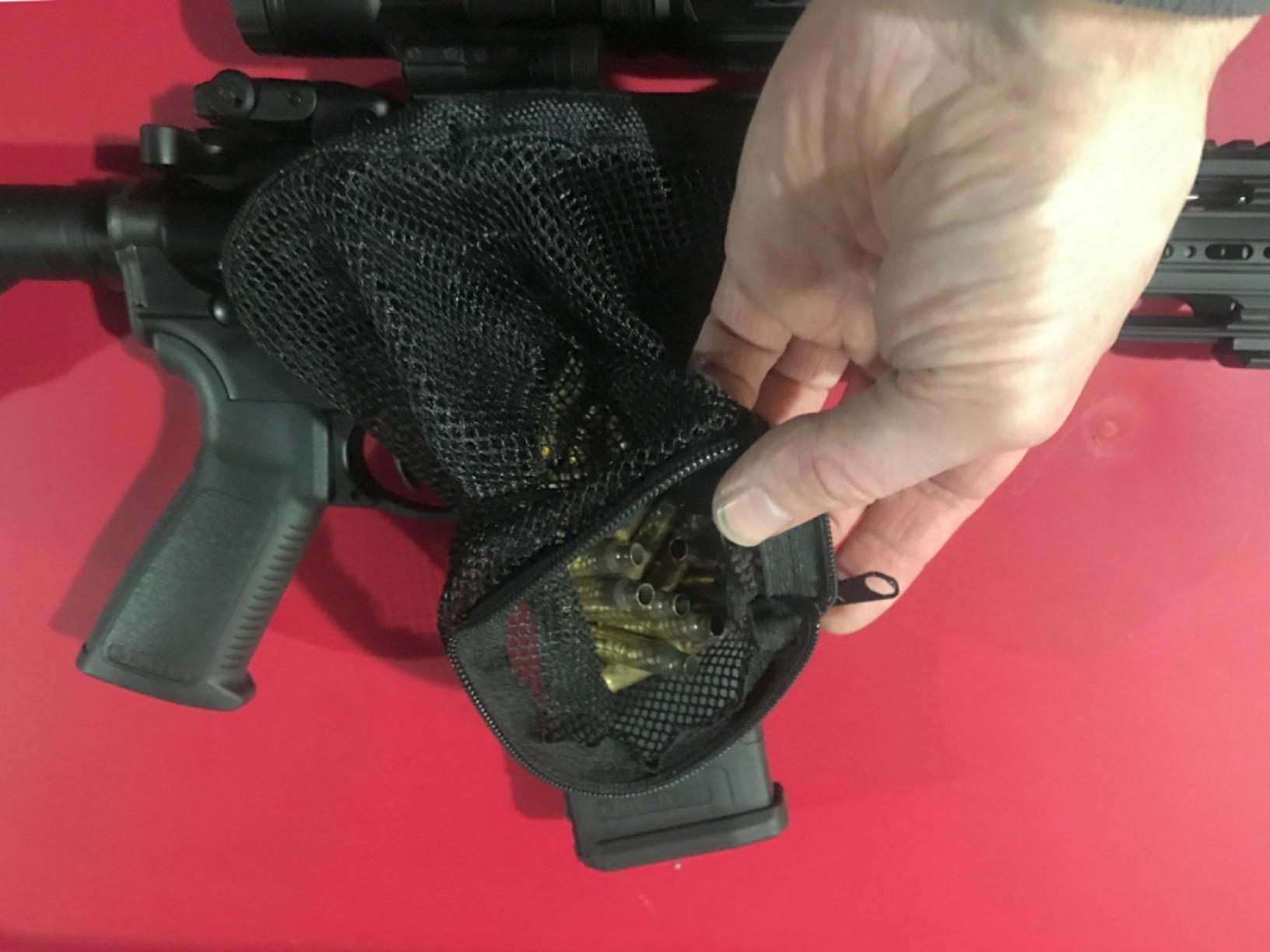 Feyachi Brass Shell Catcher, Tactical Cartridge Nylon Mesh Collector Casing Brass Catcher for Rifle Range Shooting customer photo 2