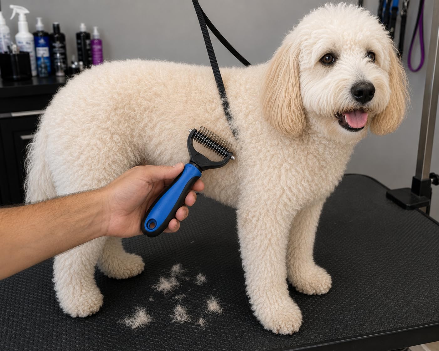 Maxpower Planet Original Pet Grooming Rake - Double-Sided Deshedding Dematting Tool, Undercoat Rake for Dogs & Cats customer photo 1