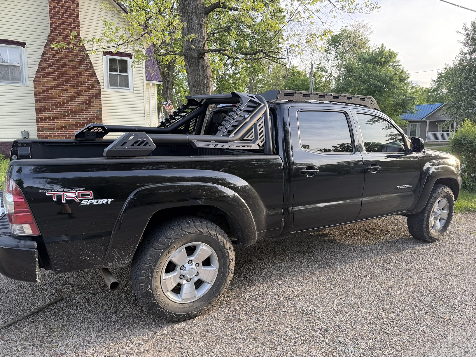 Hooke Road Tacoma Roof Rack Aluminum Crossbars for 2005-2023 Toyota Tacoma 2nd 3rd Gen (Double Cab Only), Overland Cargo Carrier Basket customer photo 1