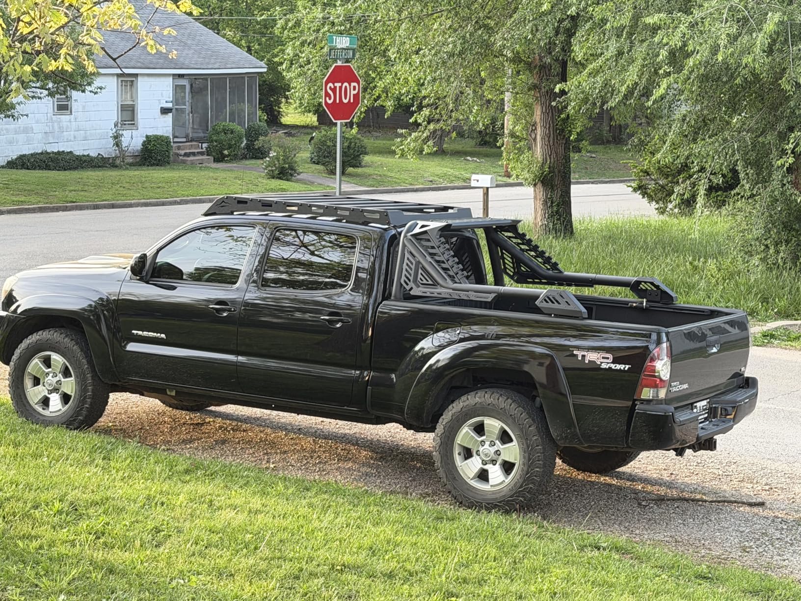Hooke Road Tacoma Roof Rack Aluminum Crossbars for 2005-2023 Toyota Tacoma 2nd 3rd Gen (Double Cab Only), Overland Cargo Carrier Basket customer photo 2