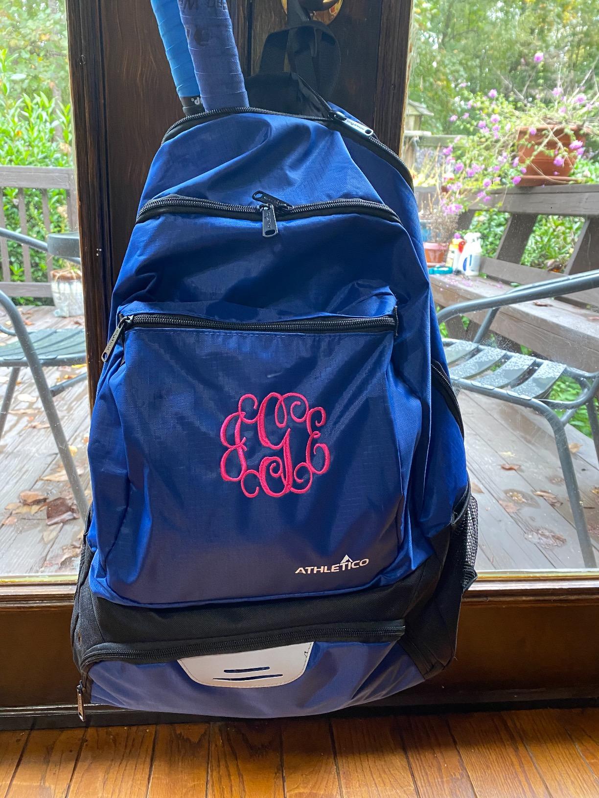 Athletico Premier Tennis Backpack - Tennis Bag Holds 2 Rackets in Padded Compartment | Separate Ventilated Shoe Compartment | Tennis Bags for Men or Women customer photo 2