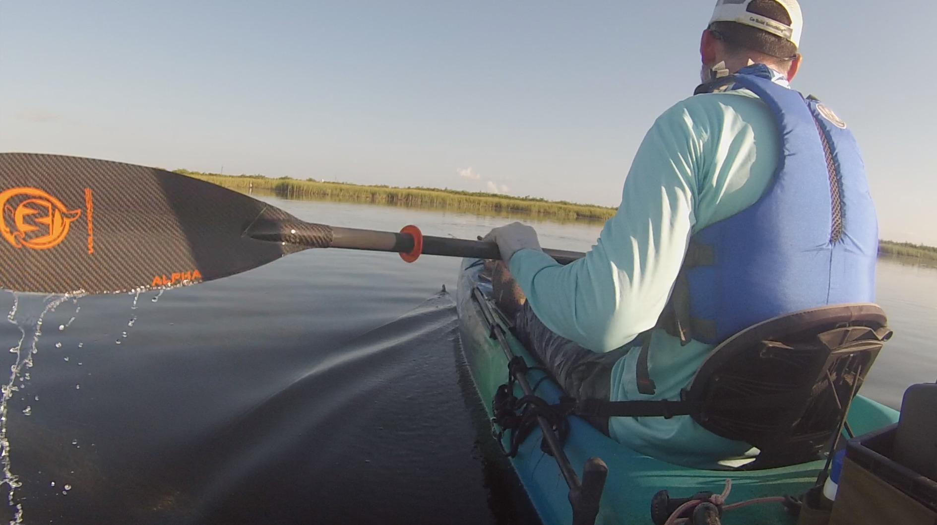 Wilderness Systems Alpha Angler Carbon Kayak Fishing Paddle | Carbon Fiber Blade | Adjustable Carbon Fiber Shaft (240-260cm), Black customer photo 1