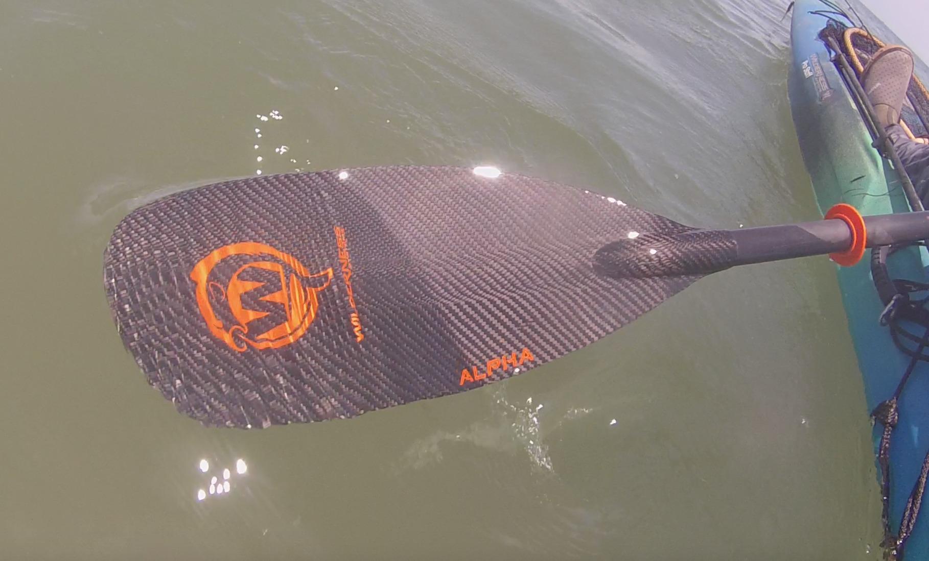 Wilderness Systems Alpha Angler Carbon Kayak Fishing Paddle | Carbon Fiber Blade | Adjustable Carbon Fiber Shaft (240-260cm), Black customer photo 2