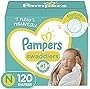 Pampers Swaddlers Diapers, Newborn/Size 1 (8-14 lb), 164 Count, Enormous Pack customer photo 1