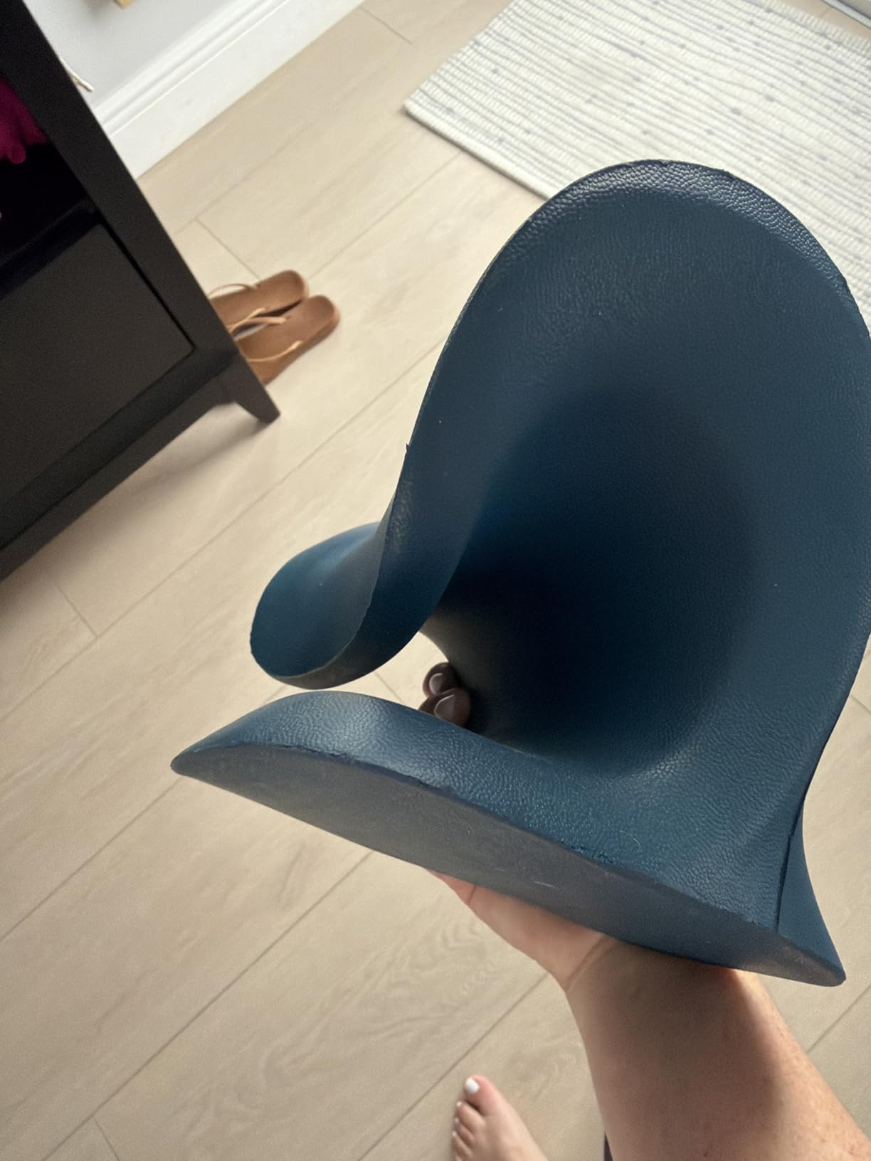 RESTCLOUD Neck and Shoulder Relaxer, Cervical Traction Device for TMJ Pain Relief and Cervical Spine Alignment, Chiropractic Pillow Neck Stretcher (Blue) customer photo 2