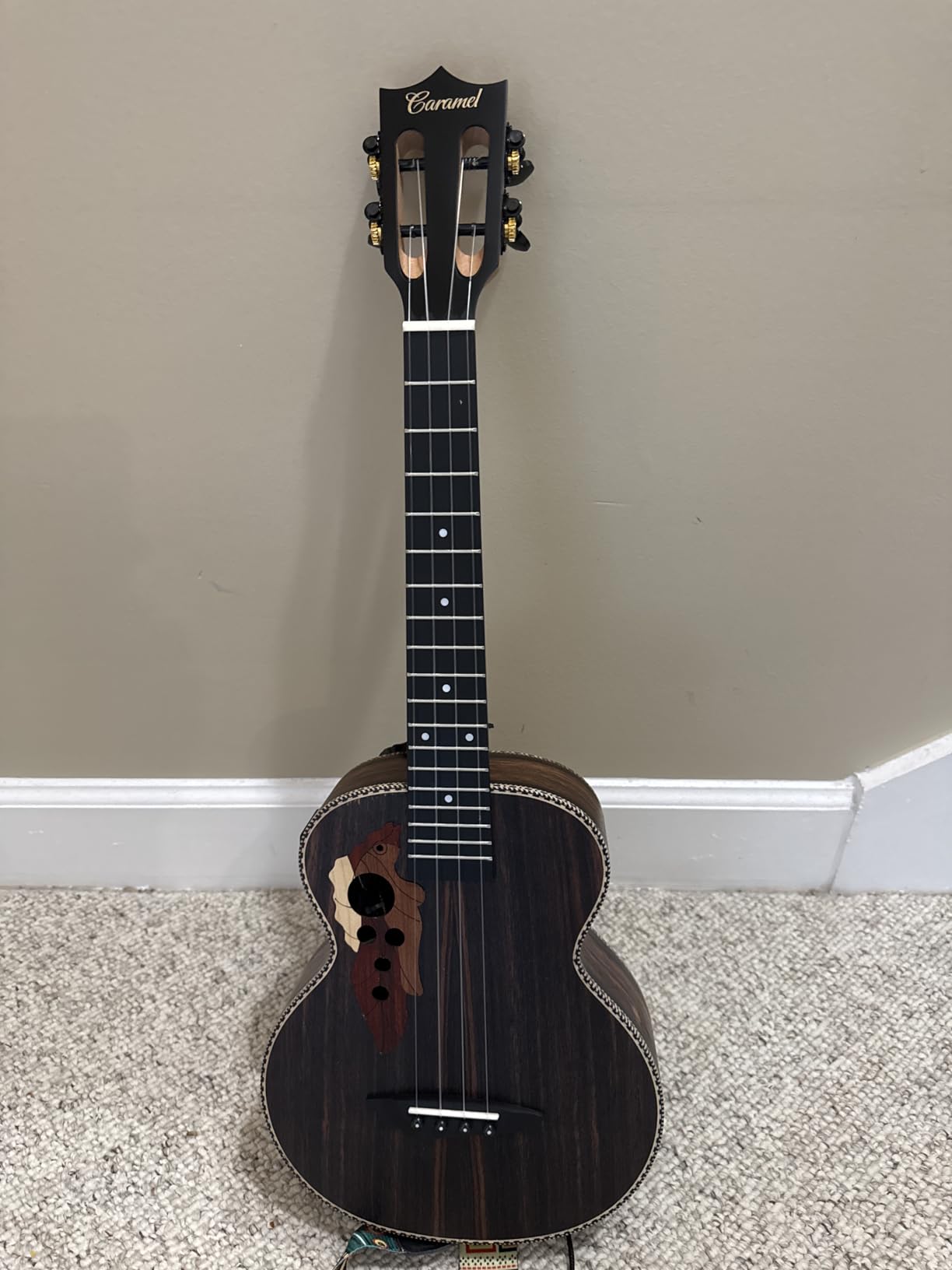 26 inch Caramel CT904 Ebony Tenor LCD color display Electric Professional Player Beginners Ukulele Uke Kit Bundle Padded Gig bag Strings,Strap customer photo 1