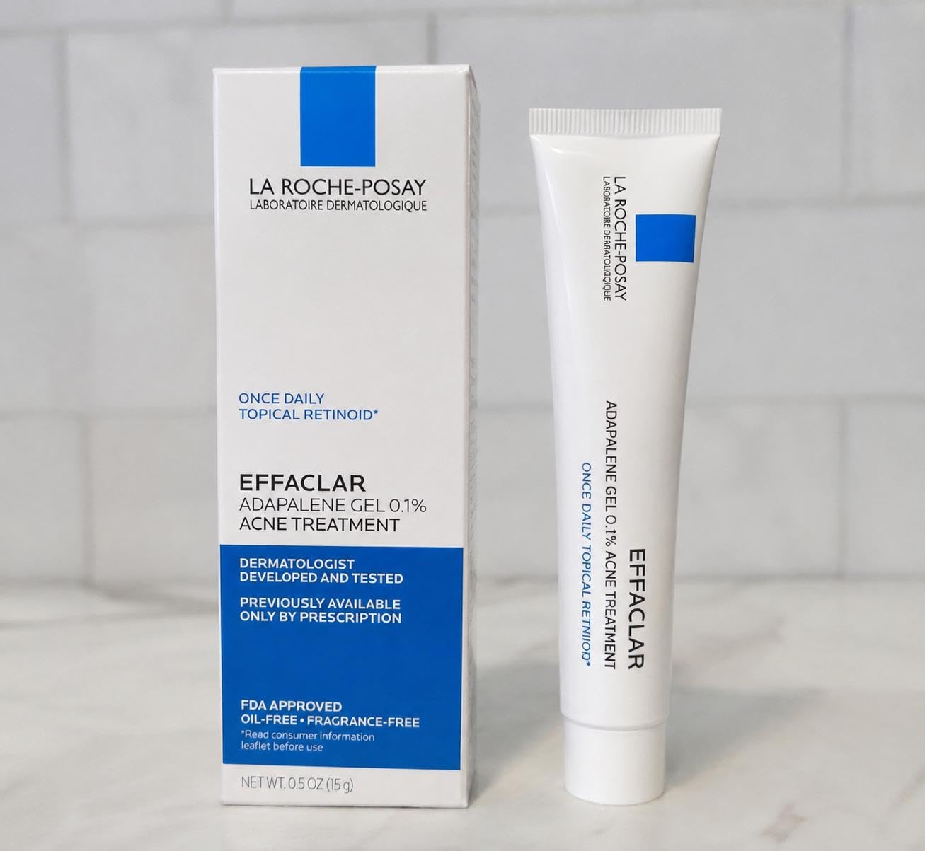 La Roche-Posay Effaclar Adapalene Gel 0.1% Acne Treatment, Retinoid Cream, Acne Medication Gel for Blackheads & Whiteheads, Oil Free, Helps Clear and Prevent Blemishes & Clogged Pores customer photo 2