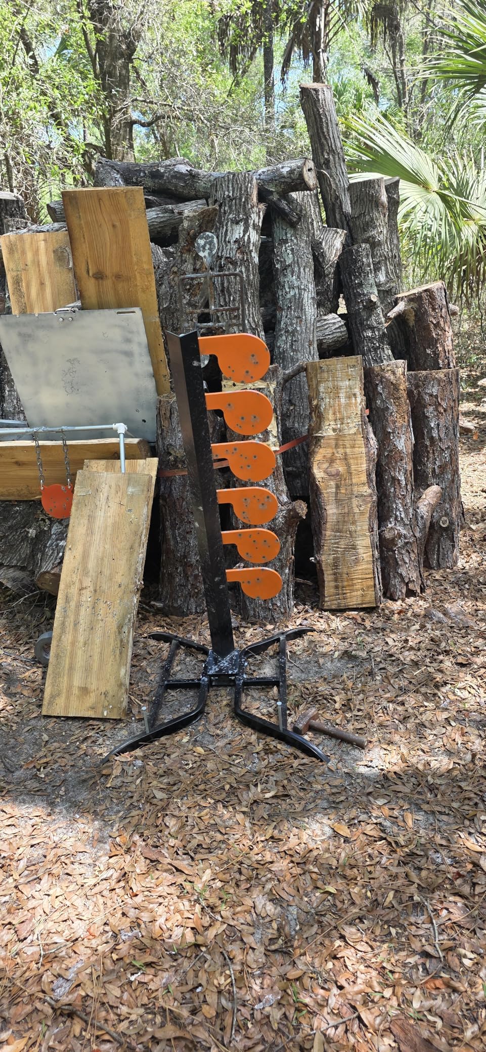 Highwild AR500 Dueling Tree Target Kit - Six Steel Paddles 6