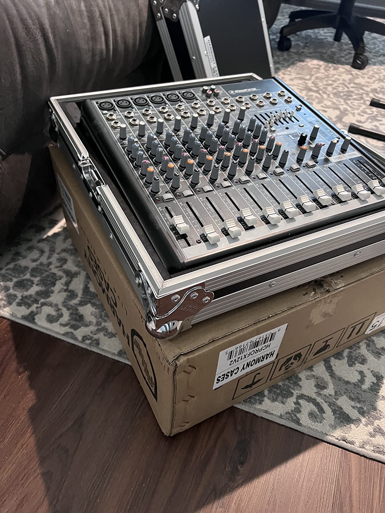 Harmony Audio Cases HCPROFX12V2-1 Compatible with Mackie PROFX12V2 Mixer Flight Transport Road Custom Case customer photo 1