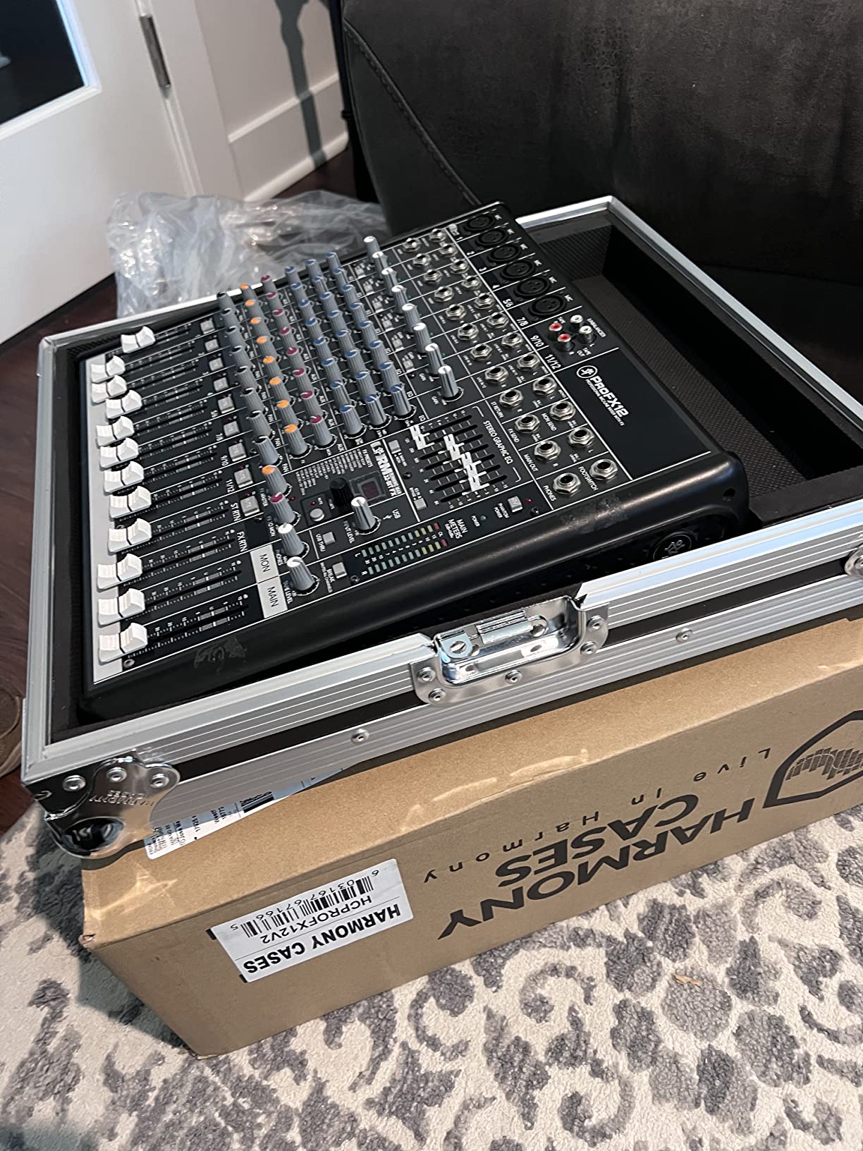 Harmony Audio Cases HCPROFX12V2-1 Compatible with Mackie PROFX12V2 Mixer Flight Transport Road Custom Case customer photo 2