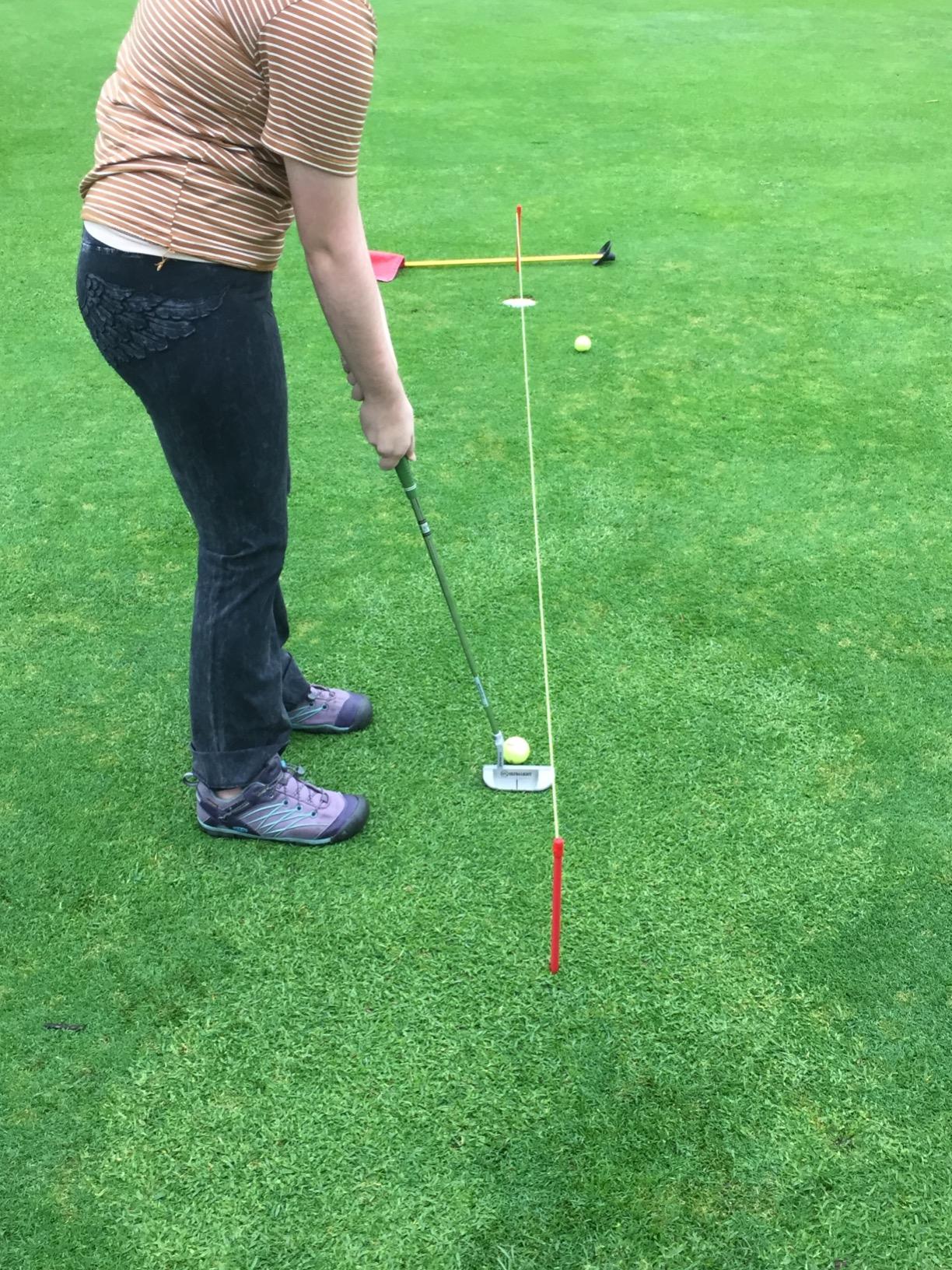 GoSports Down The Line 10 ft Putting String Guide - Golf Alignment Training Aid, Master Straight and Breaking Putts customer photo 2