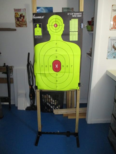 Highwild Adjustable Target Stand Base for Paper Shooting Cardboard Silhouette H Shape Stand Base for Shooting Range 1x2 Wooden Target Station Setup - 1 Pack customer photo 1