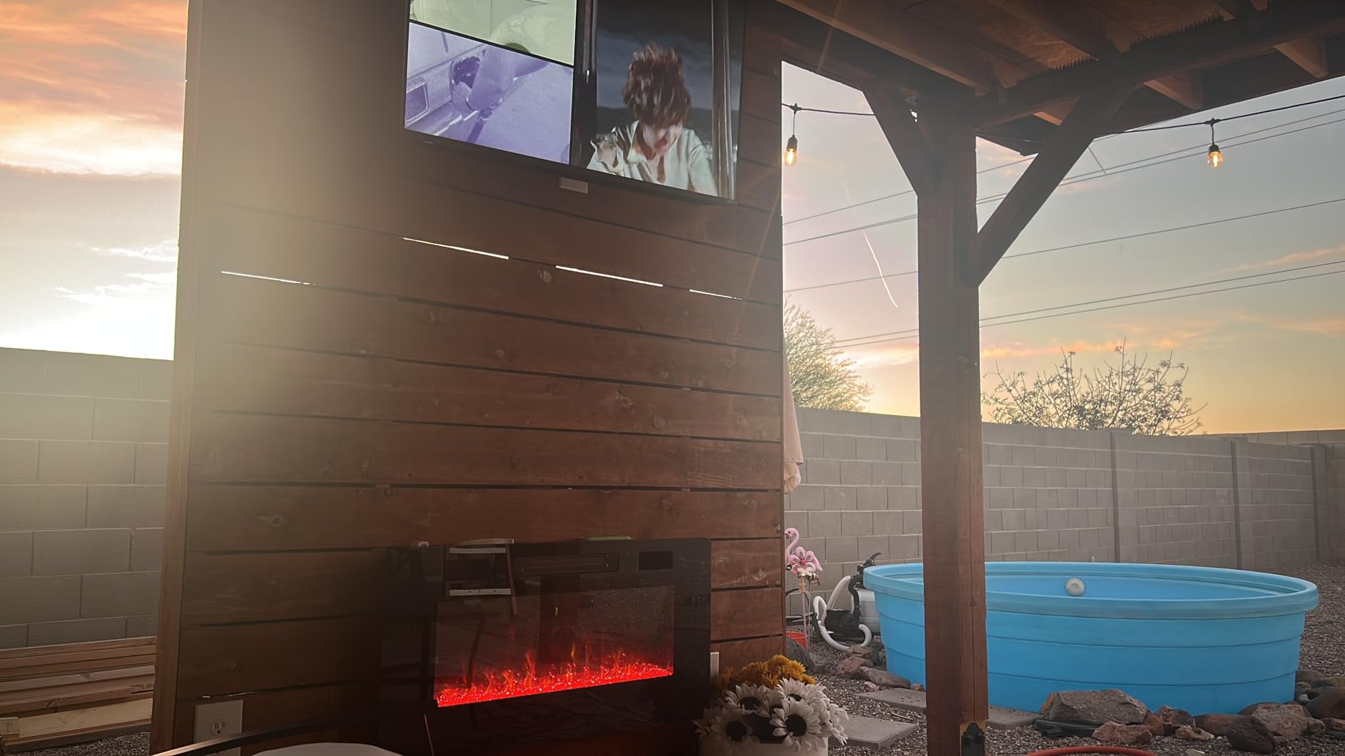 Antarctic Star 30 Inch Electric Fireplace in-Wall Recessed and Wall Mounted, Fireplace Heater and Linear Fireplace with Multicolor Flame, Timer, 750/1500W Control by Touch Panel & Remote customer photo 1