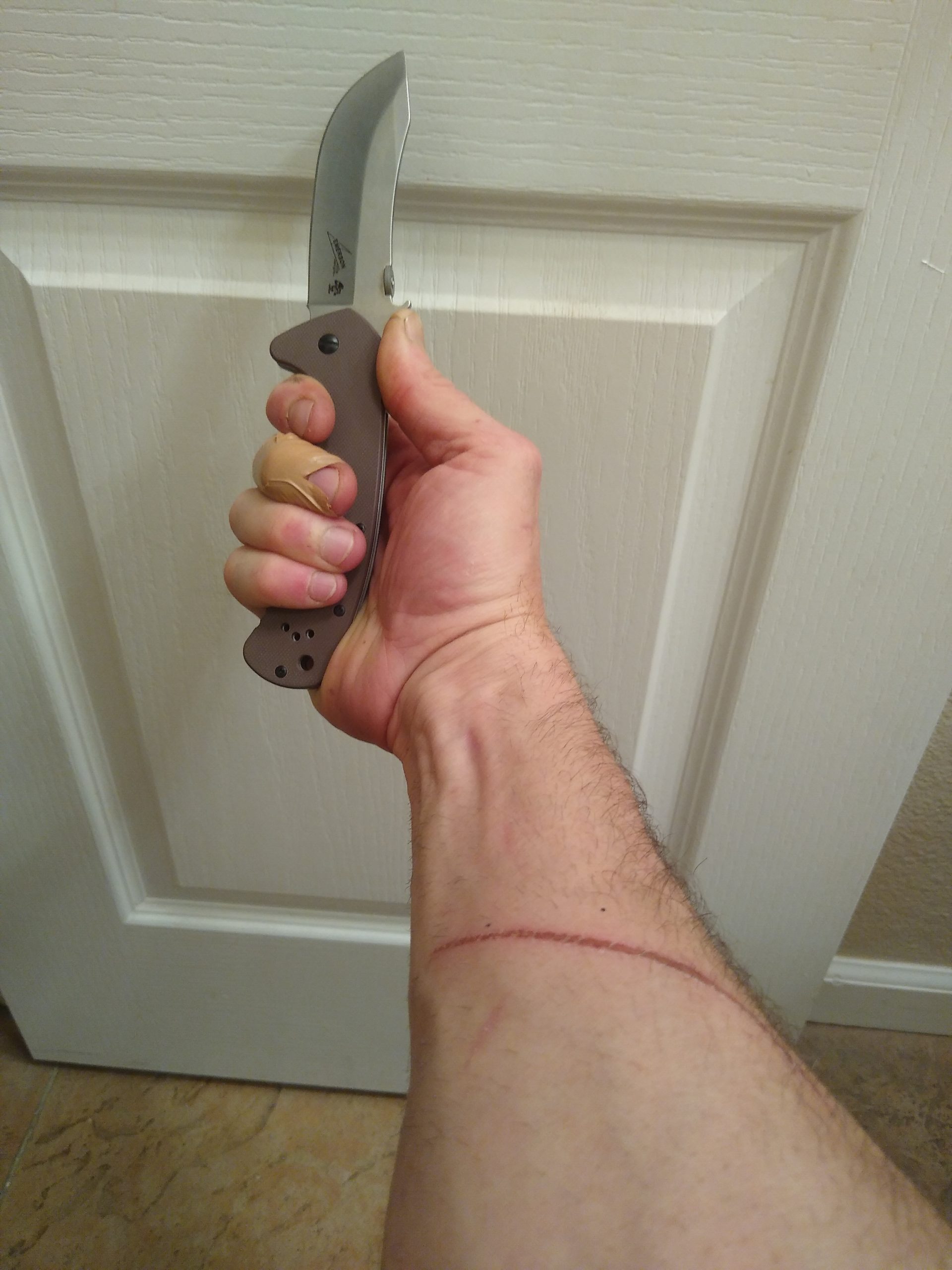 Kershaw Emerson CQC-K Pocket Knives, Manual Opening Folding Knife with Wave Shaped Feature customer photo 1