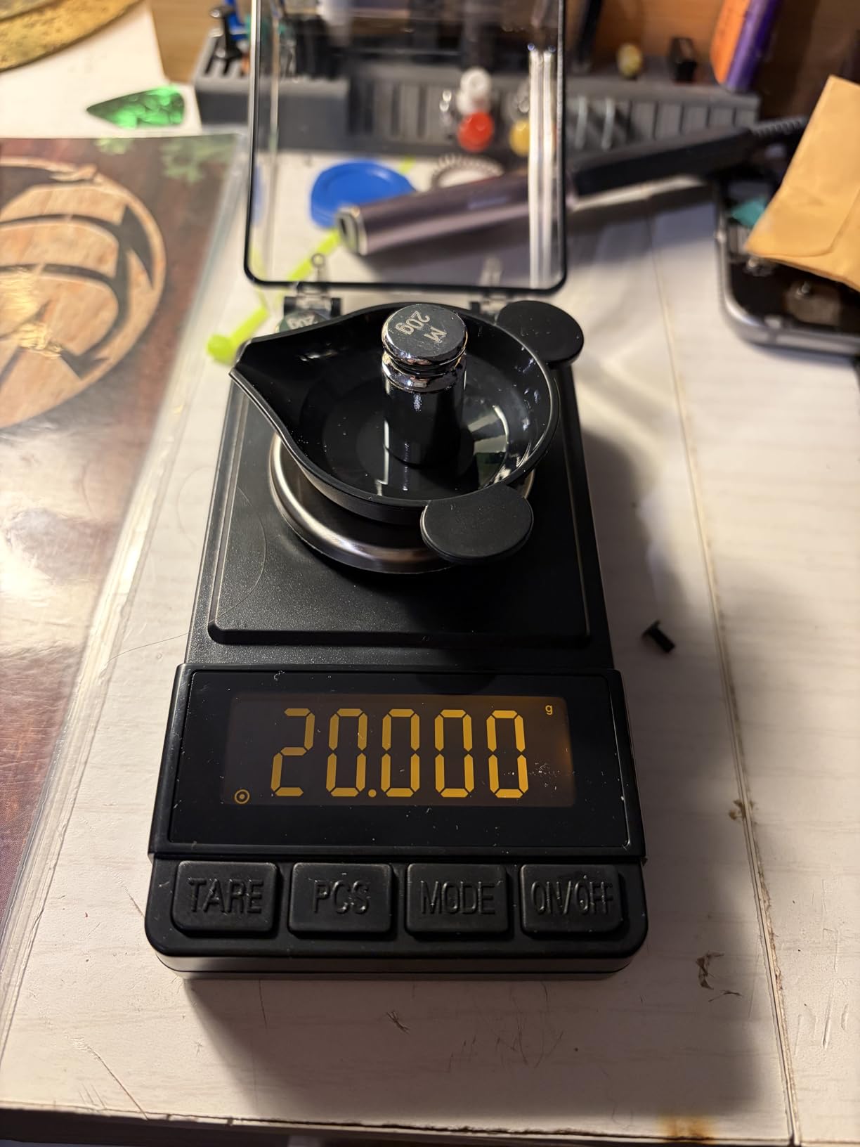 MAXUS Digital Milligram Scale 50g/0.001g, Compact Mg Scale with 20g Calibration Weight and Accessories, Black Powder Scale for Reloading customer photo 2