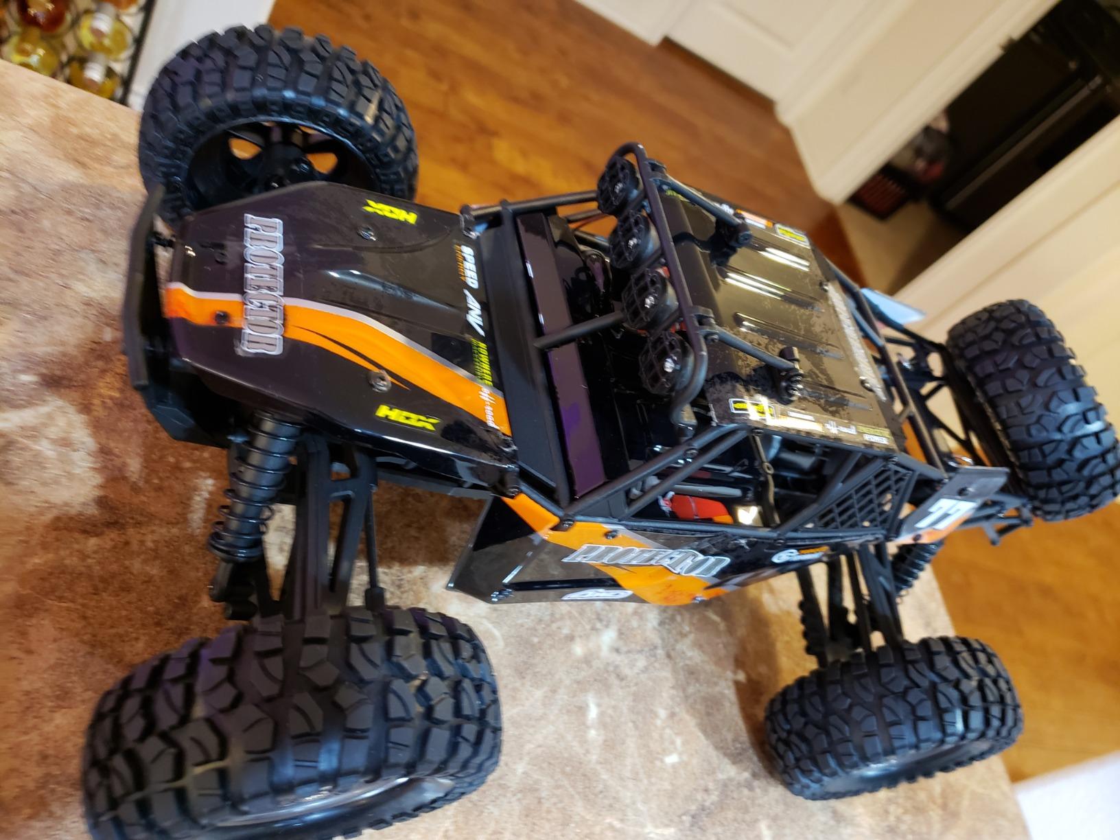 HAIBOXING Remote Control Car, 1:12 Scale 4x4 RC Cars Protector 38+ KM/H Speed, 2.4G All-Terrain Off-Road Truck Toy Gifts for Boys and Adults Included Two Rechargeable Batteries Provide 40+ Min Playtime customer photo 1