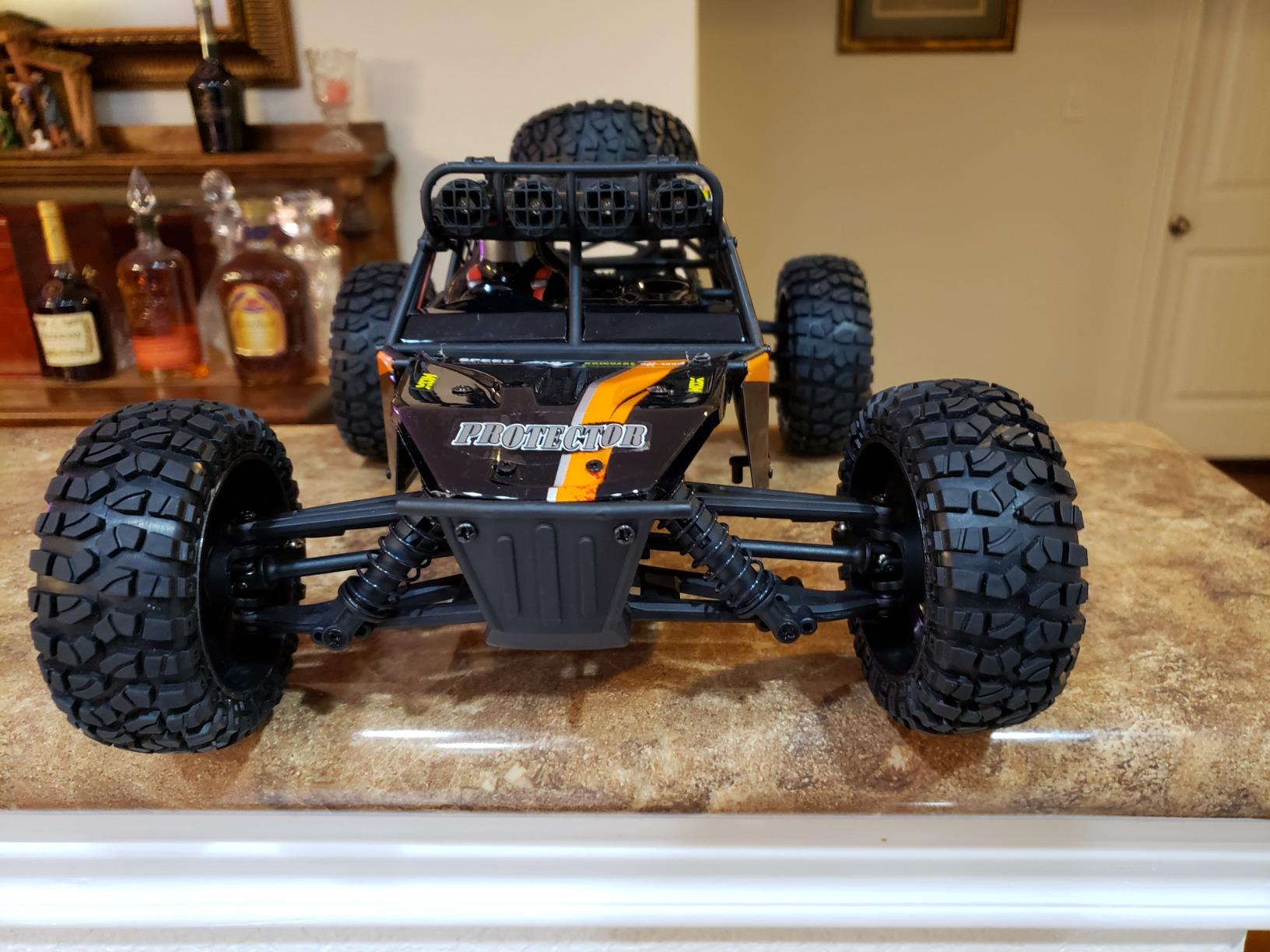 HAIBOXING Remote Control Car, 1:12 Scale 4x4 RC Cars Protector 38+ KM/H Speed, 2.4G All-Terrain Off-Road Truck Toy Gifts for Boys and Adults Included Two Rechargeable Batteries Provide 40+ Min Playtime customer photo 2