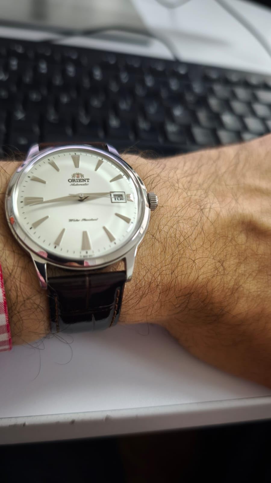 Orient Bambino Version 1 Automatic/Hand-Winding Movement, 40.5mm Dress Watch, Domed Mineral Crystal customer photo 2