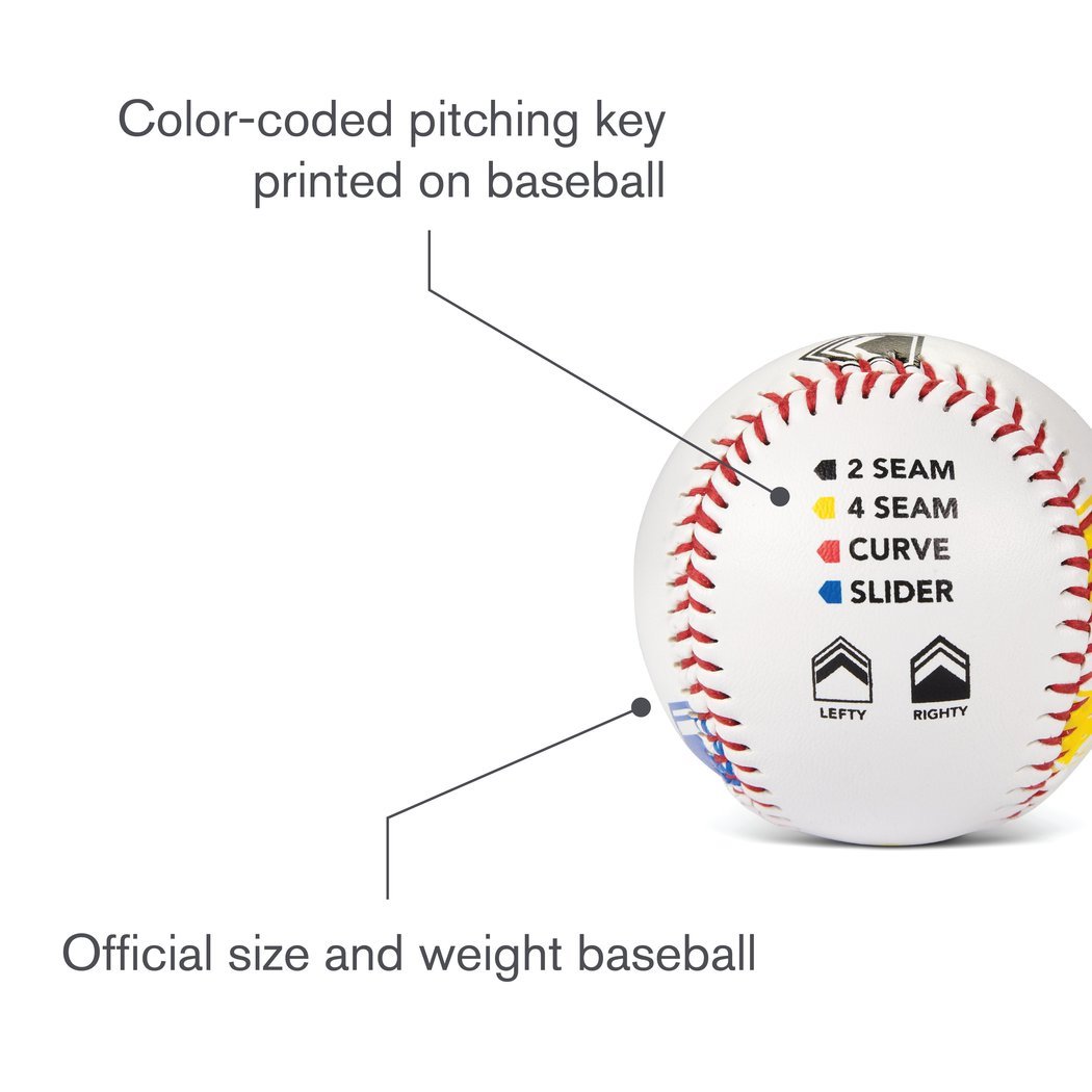 SKLZ Pitch Training Baseball with Finger Placement Markers, White, 1 customer photo 1