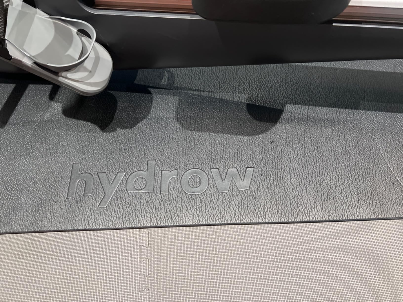 Hydrow Under Machine Mat for Exercise Equipment, Non-Slip Exercise Mat for Stability and Floor Protection, Suitable for Rowing Machine, Treadmill, Bike and Home Workout (3'L x 7.5'W X 0.125' Thick) customer photo 1